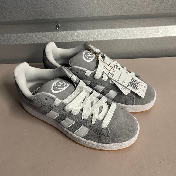 Adidas Kids' Three/Cloud White Lace Up Y2K Classic Campus 00s Sneakers Shoes 5.5 - Picture 4 of 9